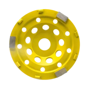 SUMO High Hardness PCD Diamond 5 Inch 6 PCD with 3 Diamond Segments Cup Grinding Wheel OEM for Floor Epoxy Coatings Removal