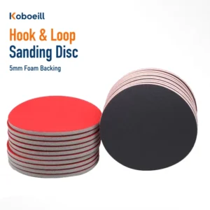 Sanding Disc 5 Inch Hook and Loop Disc Wet Dry Aluminum Oxide Sponge Sandpaper for Paint Preparation Surface Finishing