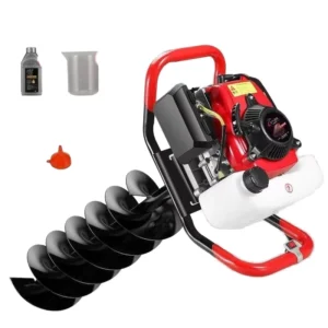 Single Person Four Stroke Ground Auger New Model Gasoline Piling Machine for Planting Greenhouse Hole Drilling Power Earth Auger