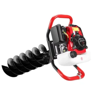 Single Person Two Stroke Ground Auger New Model Gasoline Piling Machine for Planting Greenhouse Hole Drilling Power Earth Auger