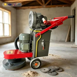 Small Portable Concrete Grinder Machine with Adjustable Handle for Indoor Trench and Foundation Floor Grinding for Sale