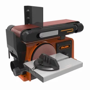Stationary Bench Disc Belt Sander Electric Variable Speed Motor for Deburring Beveling and Sanding Wood Plastic and Metal