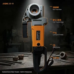 Steel Bar Coupler Threading Tool 3000W Electric M12 M36 Handheld Rebar Threader RT 32
