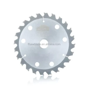 TCT Industrial Laser Welded Electric Saw Dedicated Circular Saw Blade for Wood Cutting with Adapter Ring OEM 125mm 24T