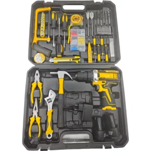 Three Function Two Motors Chuck Handheld Electric Drill Household Multifunctional Charging Drill Electric Screwdriver Tool Set