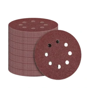 US Local Stock Ships in 24H Free Shipping USA 50PCS 5 Inch Sanding Disc 8 Hole Hook and Loop Orbital Sander Sandpaper 600 Grit