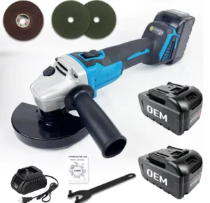Versatile 20V Brushless Cordless Angle Grinder High Torque Motor Sturdy Build Industrial Grade Grinding for Precise Metal